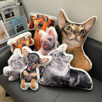 Throw Pillow Double-Sided Cartoon Print Polyester Cover & Plush Filling