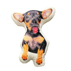Throw Pillow Double-Sided Cartoon Print Polyester Cover & Plush Filling