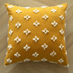 Throw Pillow Handcrafted Pom-Pom Tufted Tassel Corners