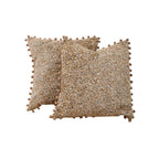Throw Pillow Set Bouclé Pom-Pom Removable Covers