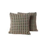 Throw Pillow Tufted Chenille Hidden Zipper 18 Inch Square