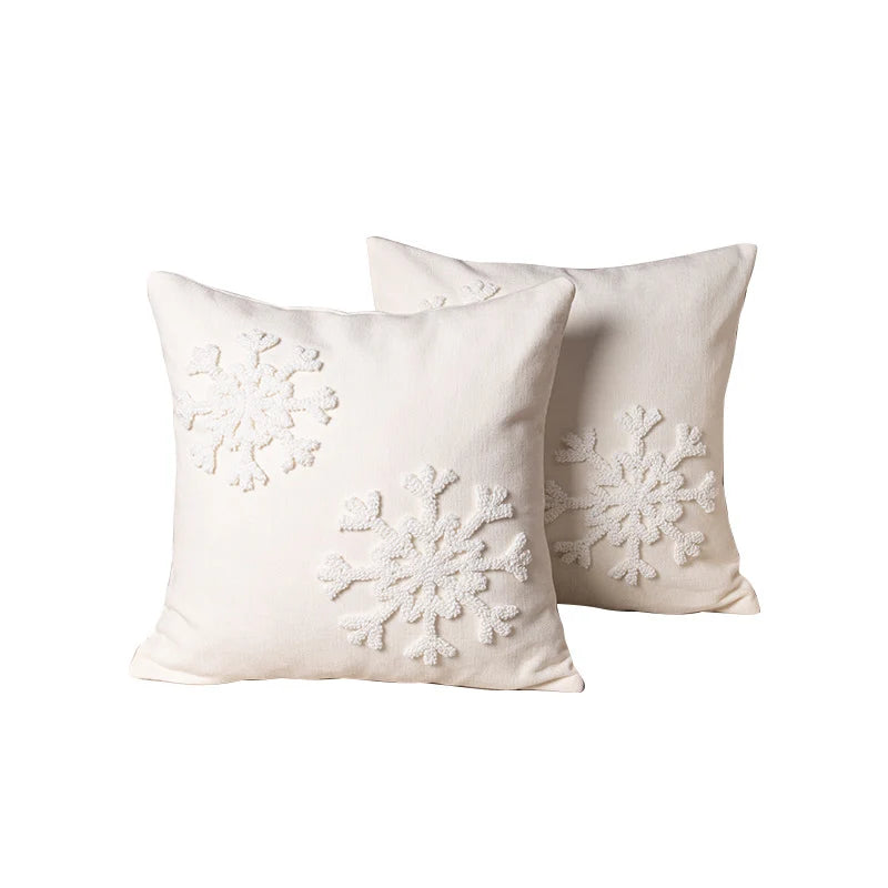 Throw Pillow Tufted Chenille Hidden Zipper 18 Inch Square