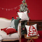Throw Pillow Tufted Chenille Hidden Zipper 18 Inch Square