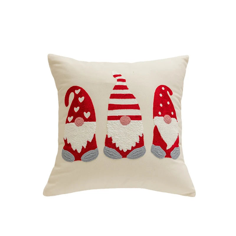 Throw Pillow Tufted Chenille Hidden Zipper 18 Inch Square