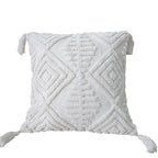 Throw Pillow Tufted Diamond Cotton Removable Cover
