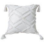 Throw Pillow Tufted Diamond Cotton Removable Cover