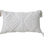 Throw Pillow Tufted Diamond Cotton Removable Cover