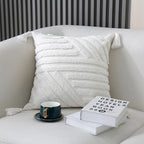 Throw Pillow Tufted Diamond Cotton Removable Cover