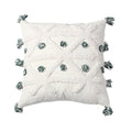 Throw Pillow Tufted Geometric Tassels Removable Cotton Cover
