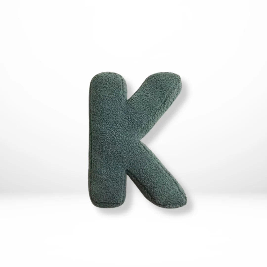 Throw Pillow Velvet Monogram A to Z
