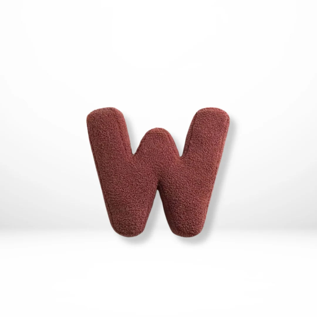 Throw Pillow Velvet Monogram A to Z