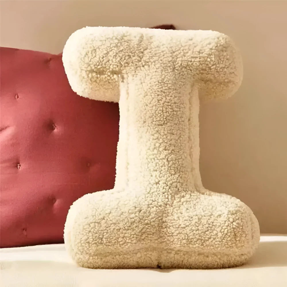 Throw Pillow Velvet Monogram A to Z