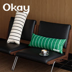Throw Pillow Velvet Vertical Stripe Removable Cover
