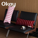 Throw Pillow Velvet Vertical Stripe Removable Cover