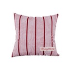 Throw Pillow Velvet Vertical Stripe Removable Cover