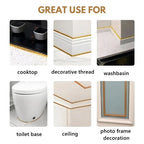 Tile Seal Strip Self-Adhesive Waterproof & Mold-Resistant 6m