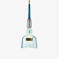 Tinted Glass Metal Frame & Integrated LED Pendant Light (Three Sizes)
