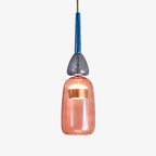 Tinted Glass Metal Frame & Integrated LED Pendant Light (Three Sizes)