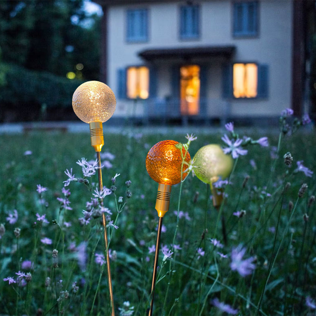 Tinted Glass Warm LED Path Light