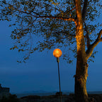 Tinted Glass Warm LED Path Light