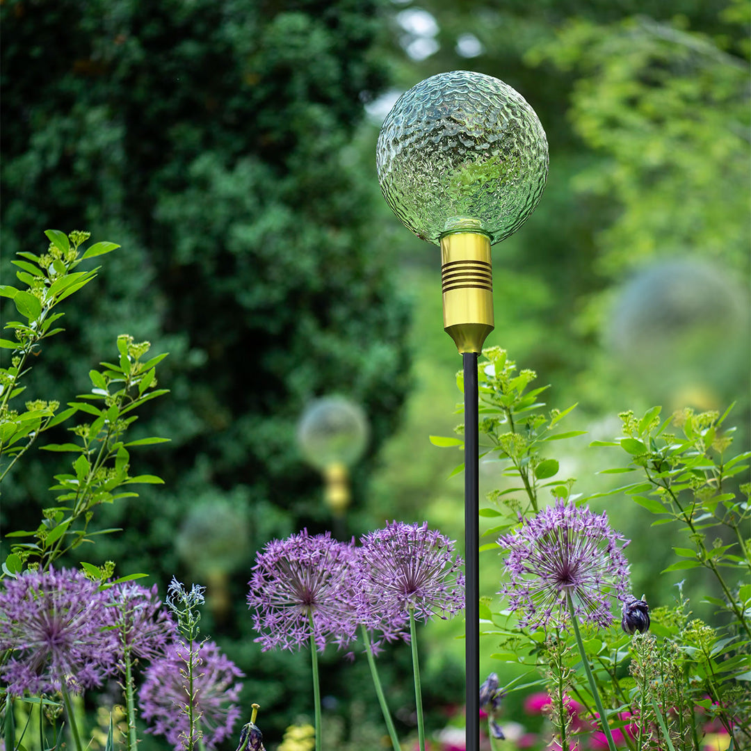 Tinted Glass Warm LED Path Light