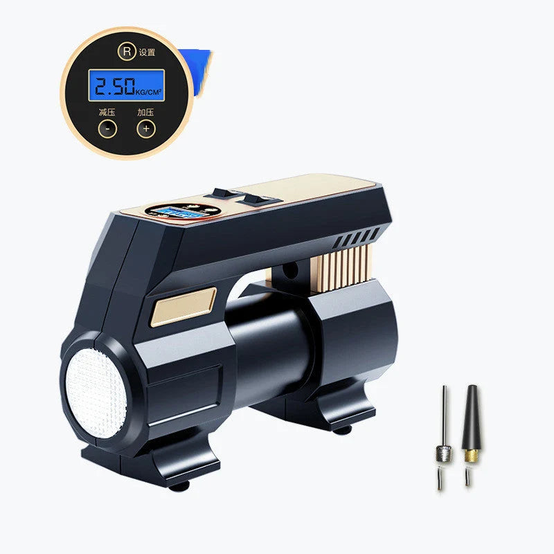 Tire Inflator 12V Car-Powered Fast Inflation Long Cord
