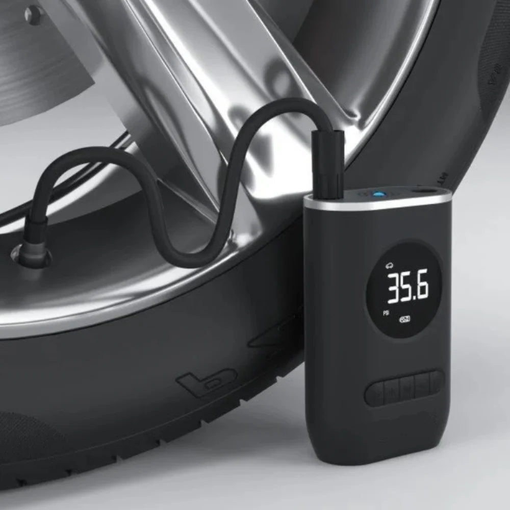 Tire Inflator 150 PSI USB Rechargeable LED Flashlight