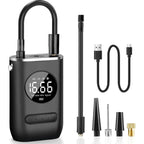 Tire Inflator 150 PSI USB Rechargeable LED Flashlight