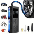 Tire Inflator Cordless LED Gauge USB Rechargeable 150 PSI