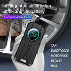 Tire Inflator Cordless Real-Time Gauge Auto Shut-Off