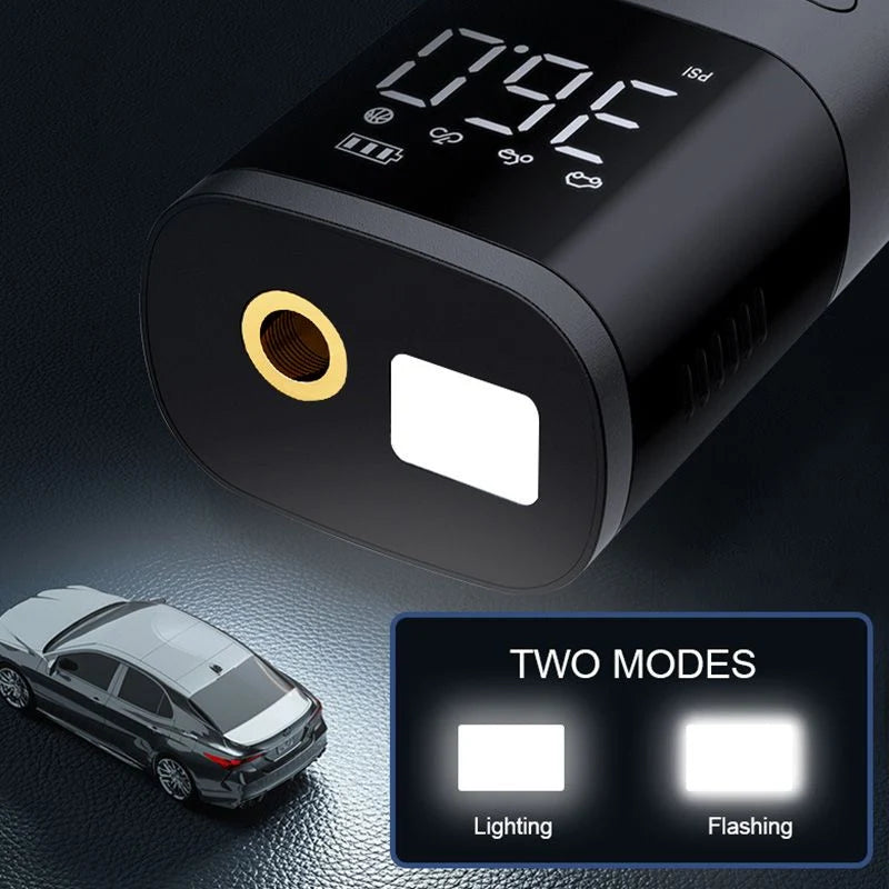 Tire Inflator Cordless USB Rechargeable Fast 30 PSI