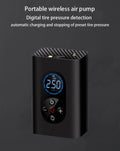 Tire Inflator Cordless USB Rechargeable LED Light