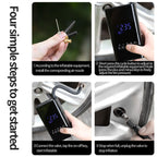 Tire Inflator Portable Battery-Powered Mini LED 150psi