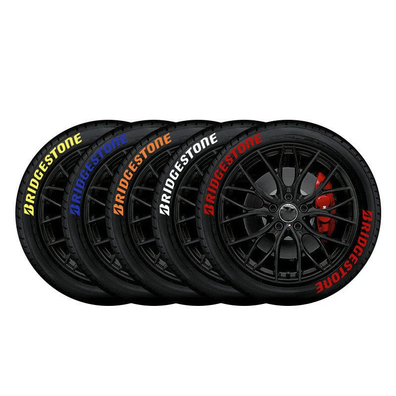 Tire Letter Decals 3D Stereo Weather-Resistant Adhesive