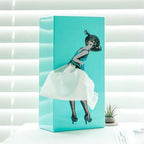 Tissue Box Cover Playful Skirt & Weighted Base