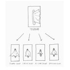 Tissue Box Cover Playful Skirt & Weighted Base