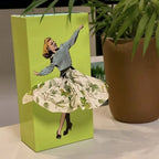 Tissue Box Flying Skirt Sculpture Weighted Base