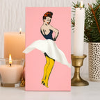 Tissue Box Holder Skirt Figure Fits Standard Boxes