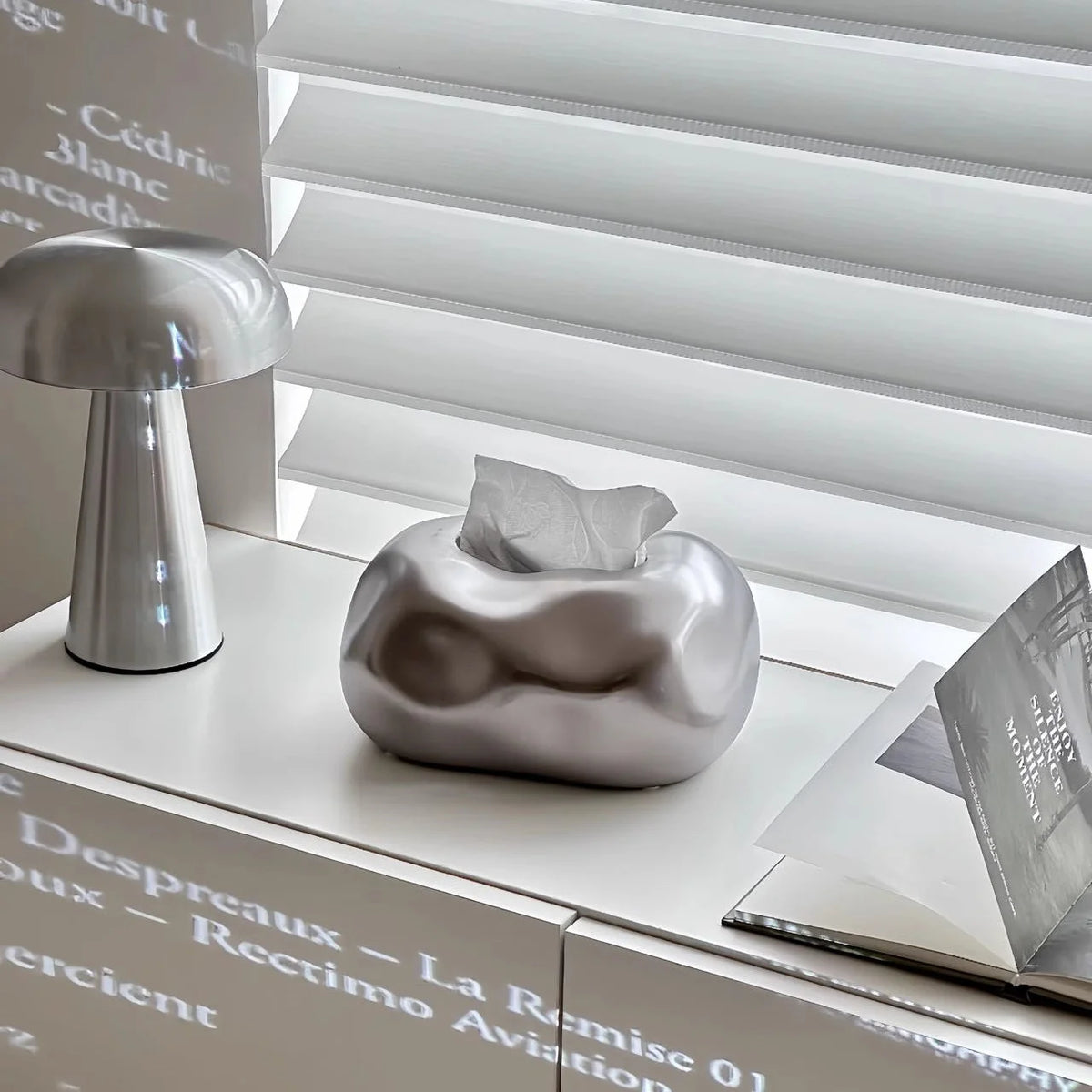 Tissue Holder Sculptural Cloud Ceramic