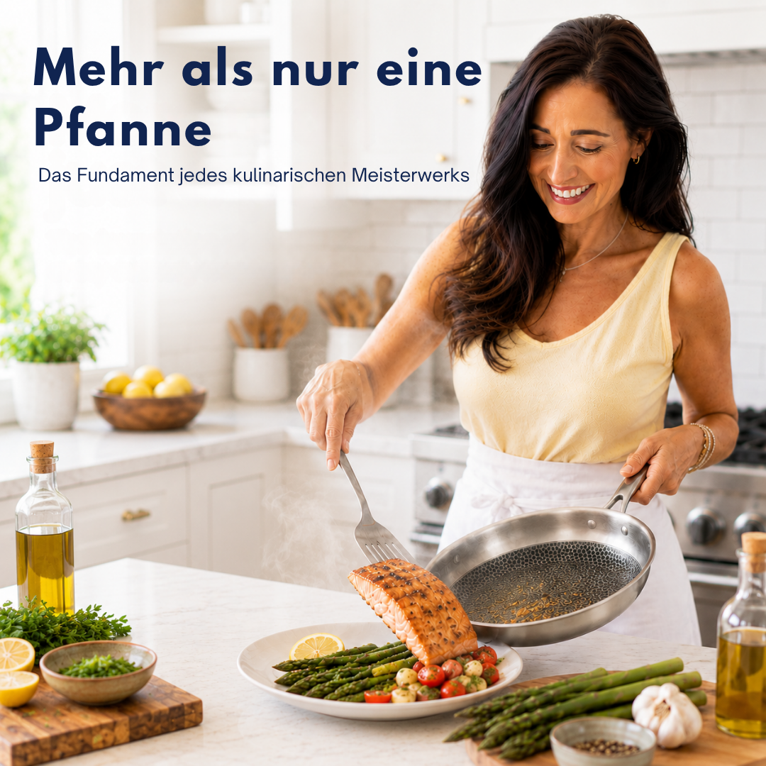 Titanium Non-Stick Even-Heat Frying Pan (Multiple Sizes, Optional Glass Lid)