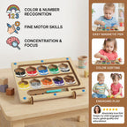 Toddler Activity Board Spill-Proof Magnetic Sorting Maze