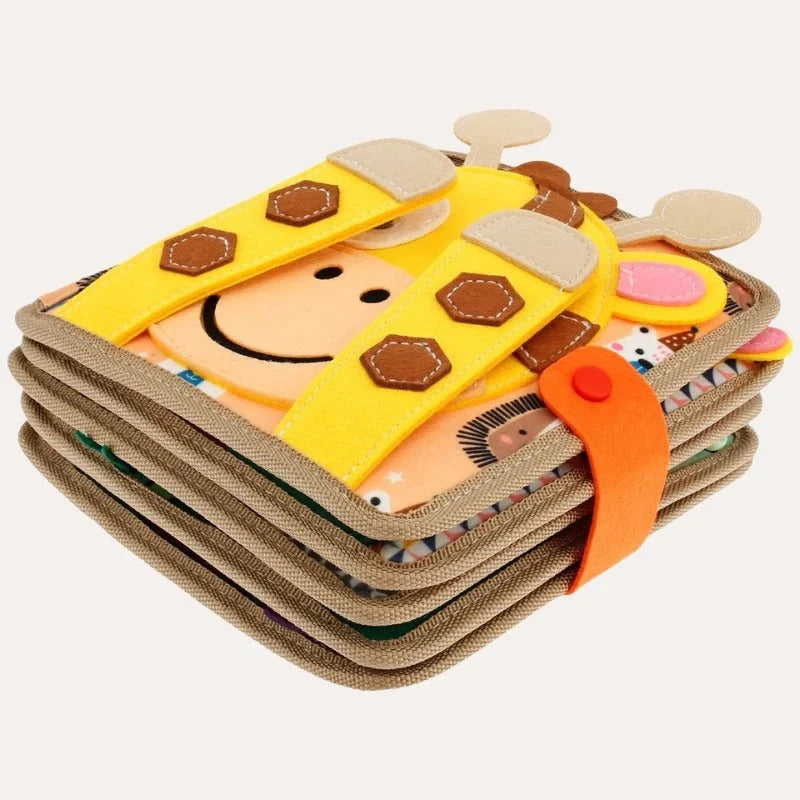 Toddler Activity Book 12 Interactive Pages Portable Handle