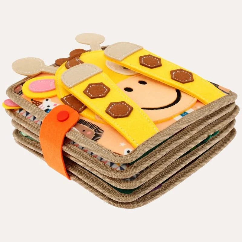 Toddler Activity Book Multi-Texture Sensory Built-In Handle