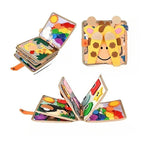 Toddler Activity Book Multi-Texture Sensory Built-In Handle
