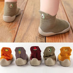 Toddler Ankle Socks Non-Slip Sole Cotton Blend
