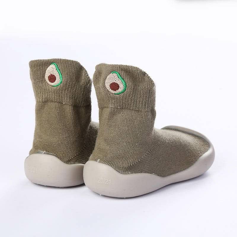 Toddler Ankle Socks Non-Slip Sole Cotton Blend