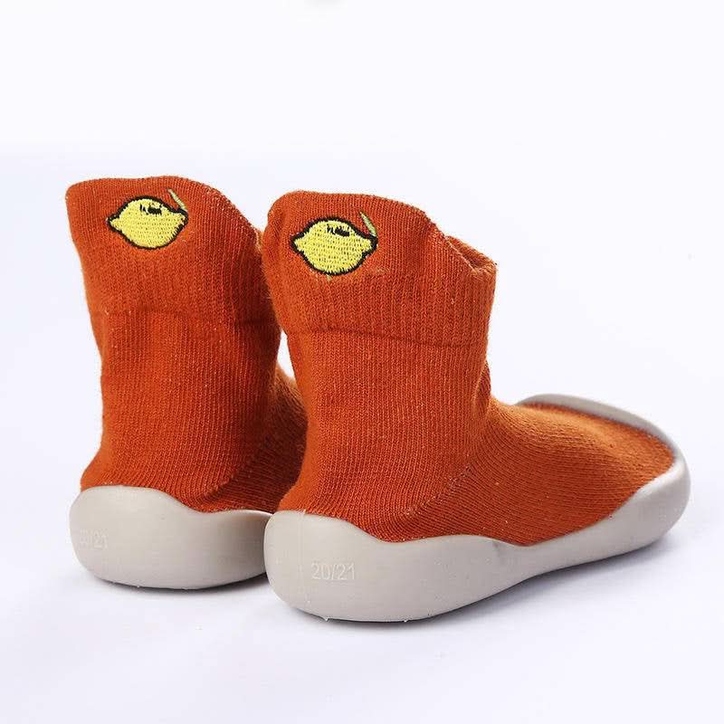 Toddler Ankle Socks Non-Slip Sole Cotton Blend