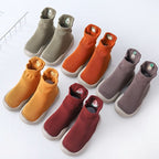 Toddler Ankle Socks Non-Slip Sole Cotton Blend