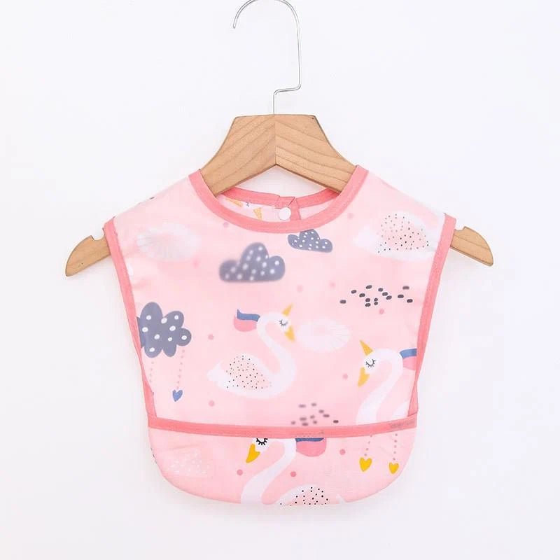 Toddler Apron Waterproof & Easy-Clean Front Pockets