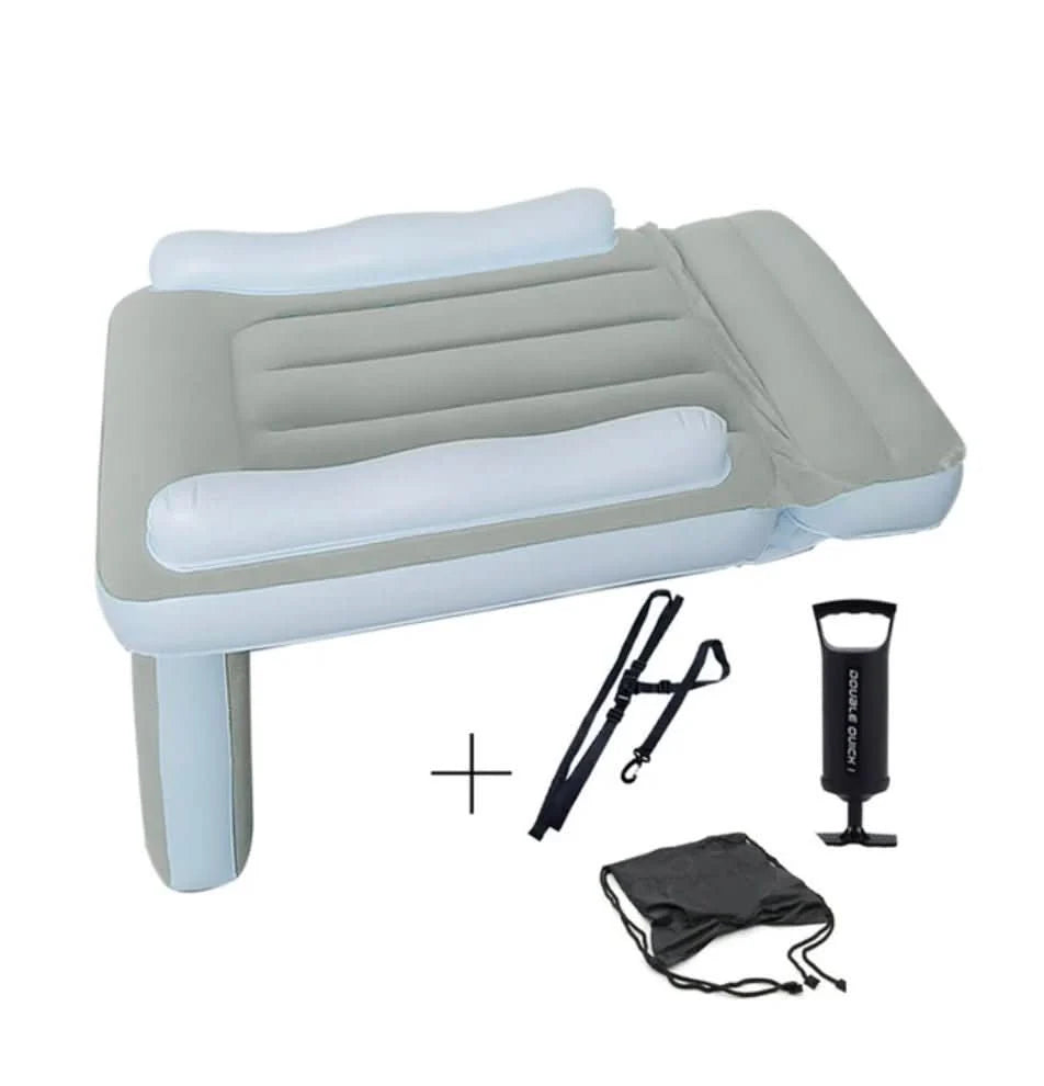 Toddler Inflatable Airplane Bed Quick-Inflate Wipeable